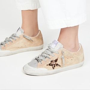 Golden Goose Superstar Sneakers Leopard Star Sz 39 Ltd. Ed